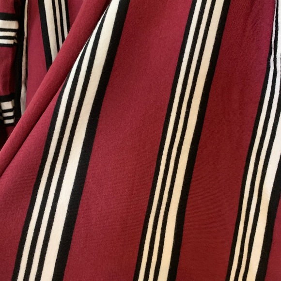 ❤️LAST NEW S Wine Stripe Open Front Cardigan - Picture 5 of 11